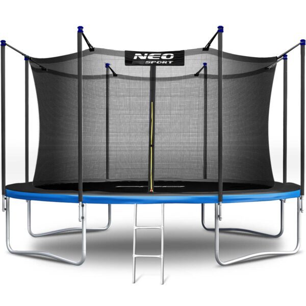 13 pėdų / 404 cm sodo batutas su vidiniu tinklu ir kopėčiomis „Neo-Sport“