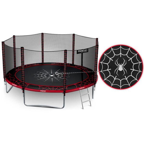 Trampolina-ogrodowa-13ft404cm-z-siatka-zewnetrzna-i-drabinka-Neo-Sport-Trampoliny-gt-Trampoliny-ogrodowe-1 13 pėdų / 404 cm sodo batutas su lauko tinklu ir kopėčiomis „Neo-Sport“