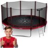 Trampolina ogrodowa 13ft/404cm z siatką zewnętrzną i drabinką Neo-Sport 13 pėdų / 404 cm sodo batutas su lauko tinklu ir kopėčiomis „Neo-Sport“