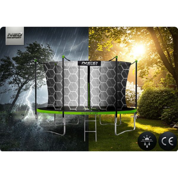 Trampolina-ogrodowa-14ft435cm-z-siatka-wewnetrzna-i-drabinka-Neo-Sport-Trampoliny-gt-Trampoliny-ogrodowe-5 14 pėdų / 435 cm sodo batutas su vidiniu tinklu ir kopėčiomis „Neo-Sport“