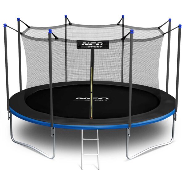 15 pėdų / 465 cm sodo batutas su vidiniu tinklu ir kopėčiomis „Neo-Sport“