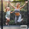 15 pėdų / 465 cm sodo batutas su vidiniu tinklu ir kopėčiomis „Neo-Sport“