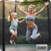 15 pėdų / 465 cm sodo batutas su lauko tinklu ir kopėčiomis „Neo-Sport“