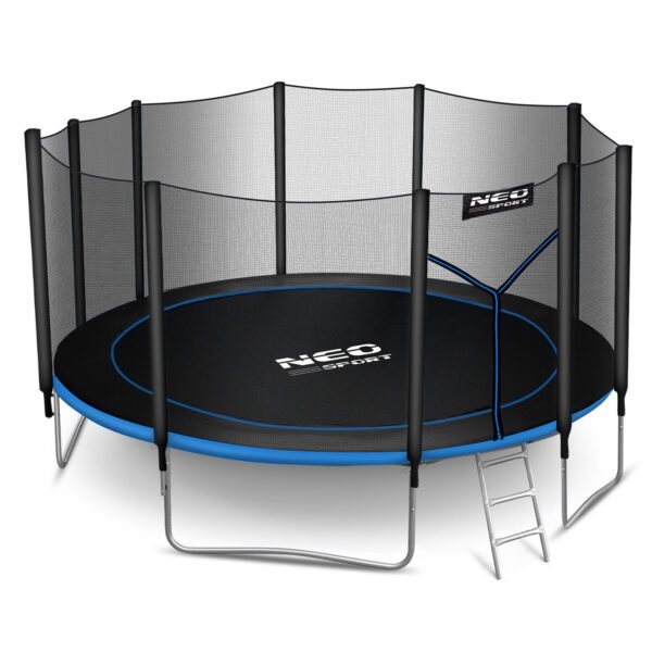15 pėdų / 465 cm sodo batutas su lauko tinklu ir kopėčiomis „Neo-Sport“