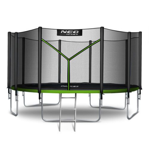 15 pėdų / 465 cm sodo batutas su lauko tinklu ir kopėčiomis „Neo-Sport“