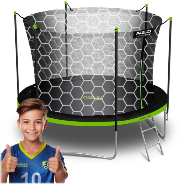 Trampolina-ogrodowa-6ft183cm-z-siatka-wewnetrzna-i-drabinka-Neo-Sport-Trampoliny-gt-Trampoliny-ogrodowe-gt-Trampolina-do-skakania-12 183 cm ilgio sodo batutas su vidiniu tinklu ir kopėčiomis „Neo-Sport“