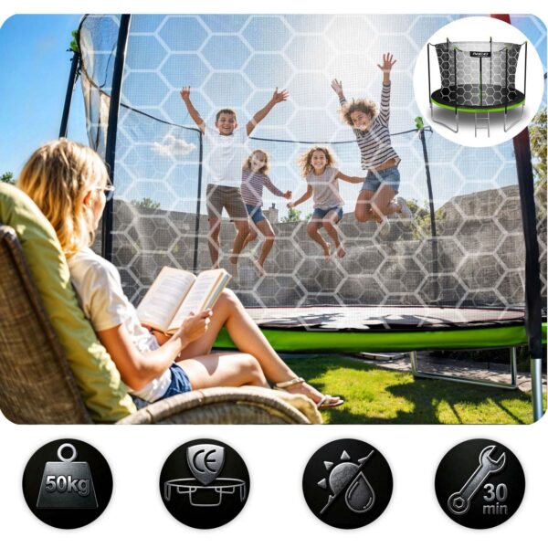 Trampolina-ogrodowa-6ft183cm-z-siatka-wewnetrzna-i-drabinka-Neo-Sport-Trampoliny-gt-Trampoliny-ogrodowe-gt-Trampolina-do-skakania-4 183 cm ilgio sodo batutas su vidiniu tinklu ir kopėčiomis „Neo-Sport“