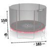 Trampolina-ogrodowa-6ft183cm-z-siatka-zewnetrzna-i-drabinka-Neo-Sport-Trampoliny-gt-Trampoliny-dla-dzieci-4 183 cm ilgio sodo batutas su lauko tinklu ir kopėčiomis „Neo-Sport“