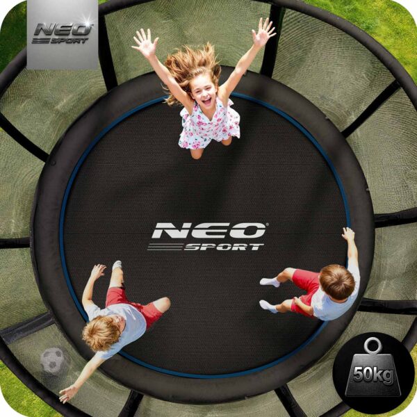 Trampolina-ogrodowa-6ft183cm-z-siatka-zewnetrzna-i-drabinka-Neo-Sport-Trampoliny-gt-Trampoliny-dla-dzieci-4 183 cm ilgio sodo batutas su lauko tinklu ir kopėčiomis „Neo-Sport“