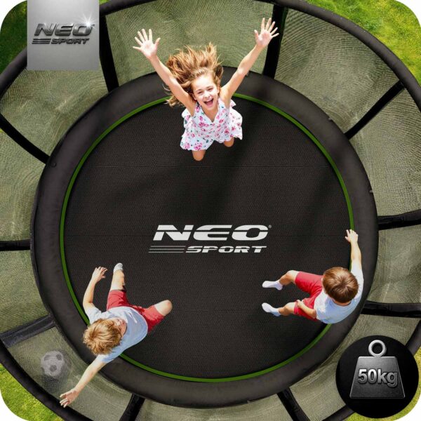 Trampolina-ogrodowa-6ft183cm-z-siatka-zewnetrzna-i-drabinka-Neo-Sport-Trampoliny-gt-Trampoliny-dla-dzieci-4 183 cm ilgio sodo batutas su lauko tinklu ir kopėčiomis „Neo-Sport“
