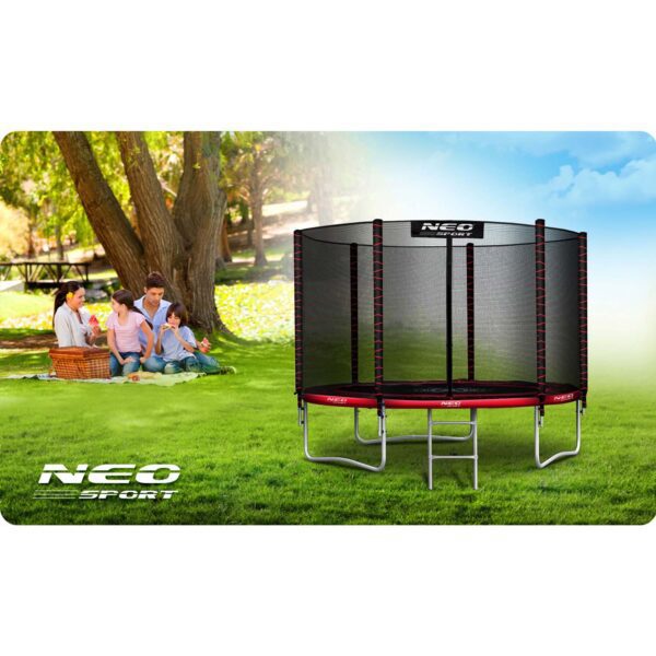Trampolina-ogrodowa-6ft183cm-z-siatka-zewnetrzna-i-drabinka-Neo-Sport-Trampoliny-gt-Trampoliny-dla-dzieci-6 183 cm ilgio sodo batutas su lauko tinklu ir kopėčiomis „Neo-Sport“