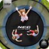 8 pėdų / 252 cm sodo batutas su vidiniu tinklu ir kopėčiomis „Neo-Sport“