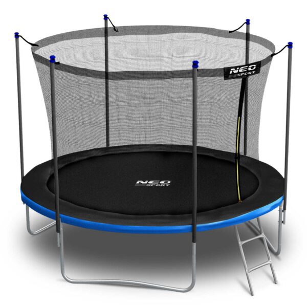 8 pėdų / 252 cm sodo batutas su vidiniu tinklu ir kopėčiomis „Neo-Sport“