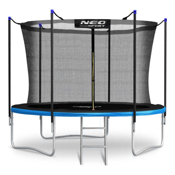 8 pėdų / 252 cm sodo batutas su vidiniu tinklu ir kopėčiomis „Neo-Sport“