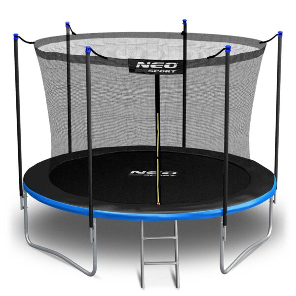 8 pėdų / 252 cm sodo batutas su vidiniu tinklu ir kopėčiomis „Neo-Sport“