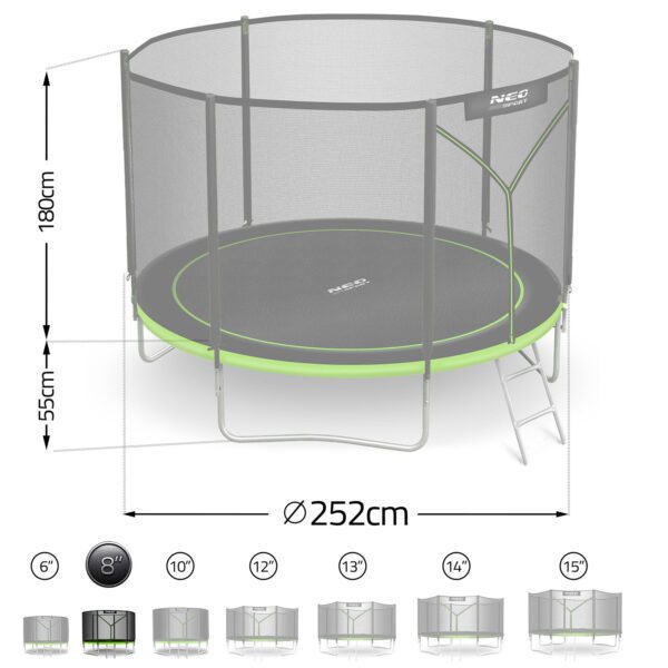 Trampolina-ogrodowa-8ft252cm-z-siatka-zewnetrzna-i-drabinka-Neo-Sport-Trampoliny-gt-Trampoliny-ogrodowe-12 8 pėdų / 252 cm sodo batutas su lauko tinklu ir kopėčiomis Neo-Sport