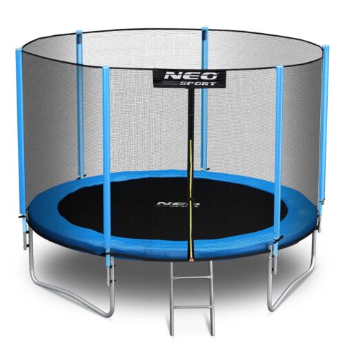 8 pėdų / 252 cm sodo batutas su lauko tinklu ir kopėčiomis Neo-Sport