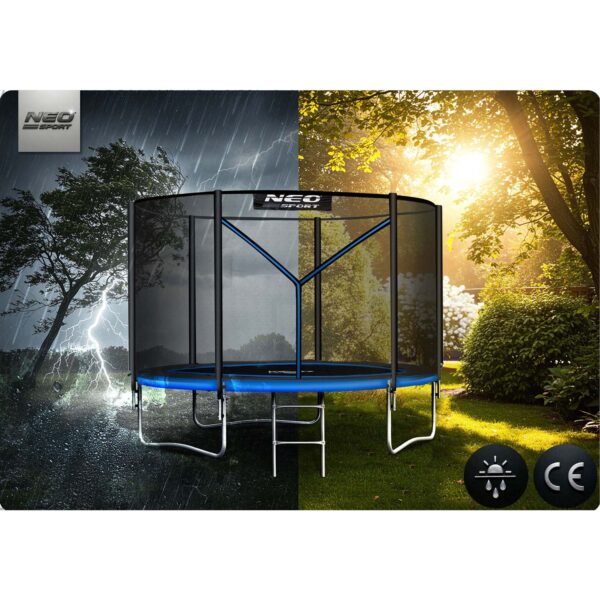 Trampolina-ogrodowa-8ft252cm-z-siatka-zewnetrzna-i-drabinka-Neo-Sport-Trampoliny-gt-Trampoliny-ogrodowe-8 8 pėdų / 252 cm sodo batutas su lauko tinklu ir kopėčiomis Neo-Sport