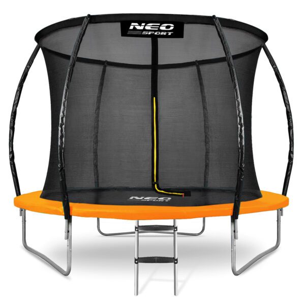10 pėdų / 312 cm profiliuotas sodo batutas su vidiniu tinklu „Neo-Sport“