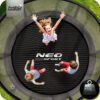 10 pėdų / 312 cm profiliuotas sodo batutas su vidiniu tinklu „Neo-Sport“