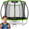 10 pėdų / 312 cm profiliuotas sodo batutas su vidiniu tinklu „Neo-Sport“