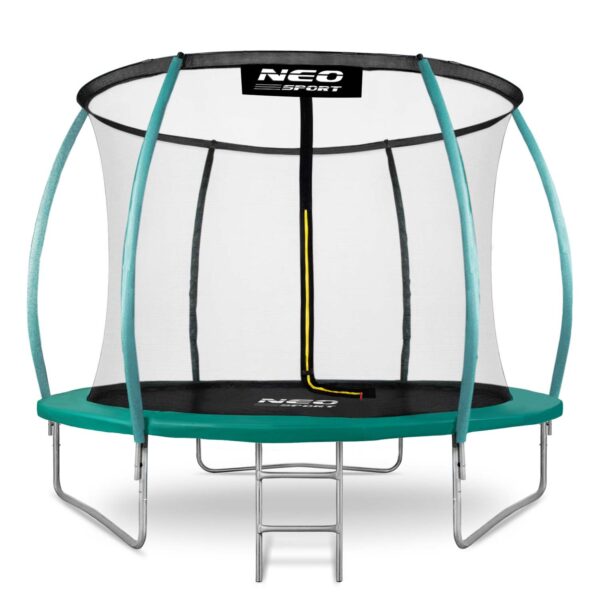 10 pėdų / 312 cm profiliuotas sodo batutas su vidiniu tinklu „Neo-Sport“