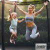10 pėdų / 312 cm profiliuotas sodo batutas su vidiniu tinklu „Neo-Sport“