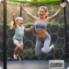 10 pėdų / 312 cm profiliuotas sodo batutas su vidiniu tinklu „Neo-Sport“