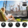 10 pėdų / 312 cm profiliuotas sodo batutas su vidiniu tinklu „Neo-Sport“