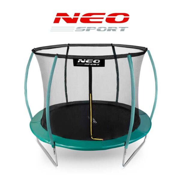 10 pėdų / 312 cm profiliuotas sodo batutas su vidiniu tinklu „Neo-Sport“