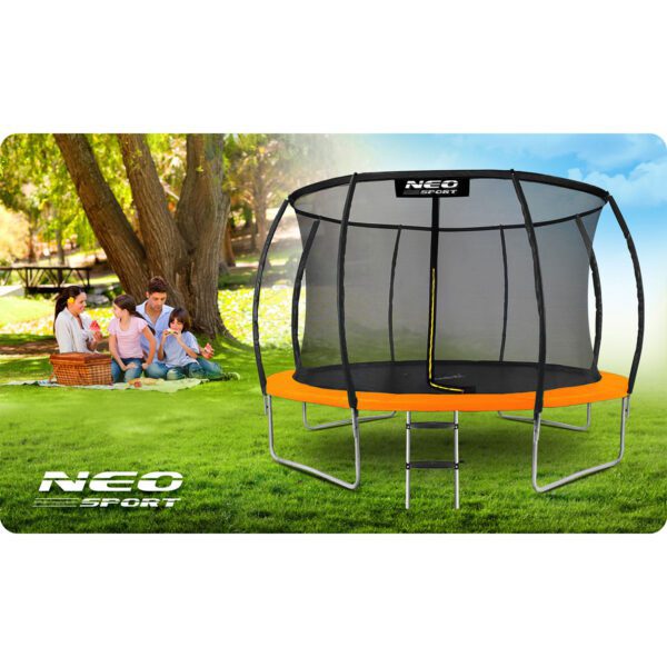 Trampolina-ogrodowa-profilowana-12ft374cm-z-siatka-wewnetrzna-Neo-Sport-Trampoliny-gt-Trampoliny-dla-dzieci-12 12 pėdų / 374 cm profiliuotas sodo batutas su vidiniu tinklu „Neo-Sport“