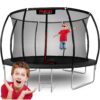 Trampolina ogrodowa profilowana 12ft/374cm z siatką wewnętrzną Neo-Sport 12 pėdų / 374 cm profiliuotas sodo batutas su vidiniu tinklu „Neo-Sport“