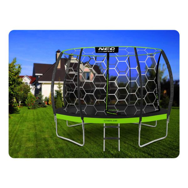 Trampolina-ogrodowa-profilowana-12ft374cm-z-siatka-wewnetrzna-Neo-Sport-Trampoliny-gt-Trampoliny-dla-dzieci-3 12 pėdų / 374 cm profiliuotas sodo batutas su vidiniu tinklu „Neo-Sport“