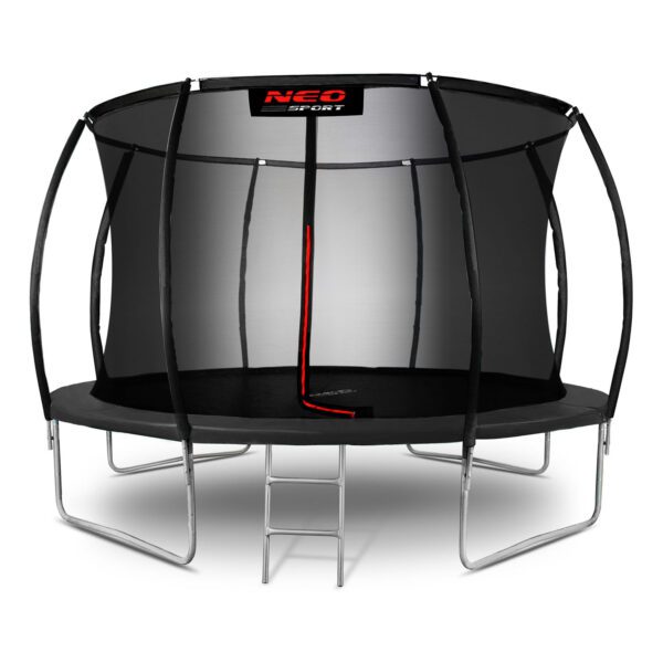 14 pėdų / 435 cm profiliuotas sodo batutas su vidiniu tinklu „Neo-Sport“