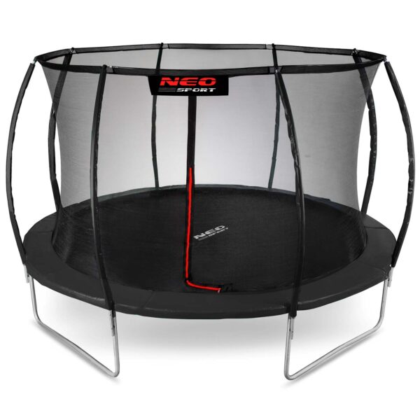 14 pėdų / 435 cm profiliuotas sodo batutas su vidiniu tinklu „Neo-Sport“