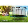 14 pėdų / 435 cm profiliuotas sodo batutas su vidiniu tinklu „Neo-Sport“