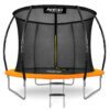 8 pėdų / 252 cm profiliuotas sodo batutas su vidiniu tinklu „Neo-Sport“