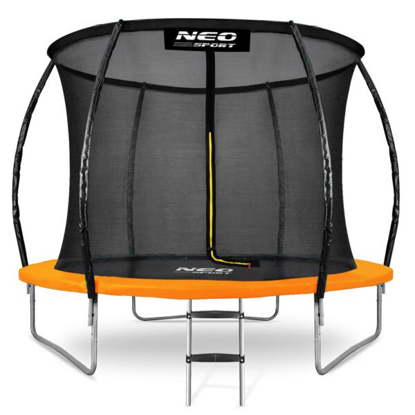 8 pėdų / 252 cm profiliuotas sodo batutas su vidiniu tinklu „Neo-Sport“