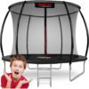 Trampolina ogrodowa profilowana 8ft/252cm z siatką wewnętrzną Neo-Sport 8 pėdų / 252 cm profiliuotas sodo batutas su vidiniu tinklu „Neo-Sport“