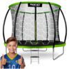 Trampolina ogrodowa profilowana 8ft/252cm z siatką wewnętrzną Neo-Sport 8 pėdų / 252 cm profiliuotas sodo batutas su vidiniu tinklu „Neo-Sport“