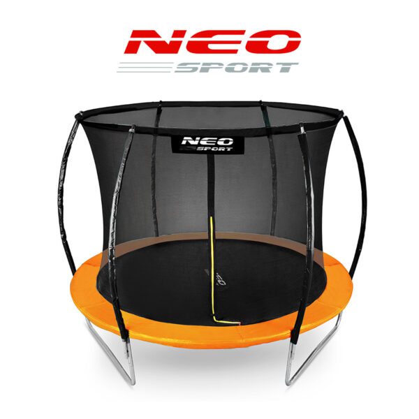 8 pėdų / 252 cm profiliuotas sodo batutas su vidiniu tinklu „Neo-Sport“