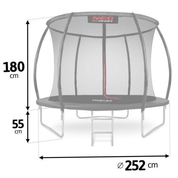 Trampolina-ogrodowa-profilowana-8ft252cm-z-siatka-wewnetrzna-Neo-Sport-Trampoliny-gt-Trampoliny-dla-dzieci-3 8 pėdų / 252 cm profiliuotas sodo batutas su vidiniu tinklu „Neo-Sport“
