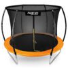 8 pėdų / 252 cm profiliuotas sodo batutas su vidiniu tinklu „Neo-Sport“