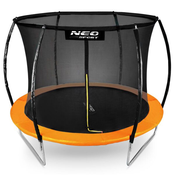 8 pėdų / 252 cm profiliuotas sodo batutas su vidiniu tinklu „Neo-Sport“