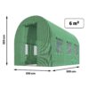 Sodo tunelis 2x3m 6m2 Plonos
