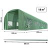 Sodo tunelis 3 x 6 m (18 m2) Plonos