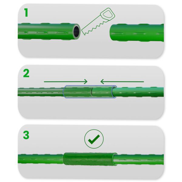 Augalų kuolai 120 cm Plonos PL-940 žali 10 vnt.