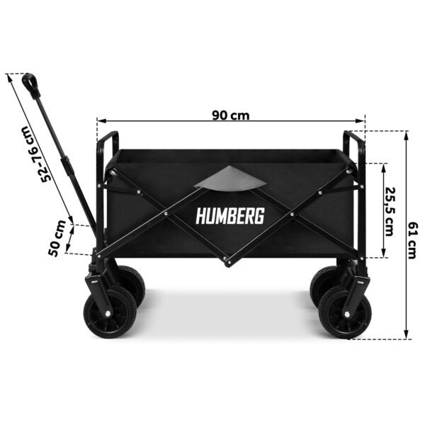Sulankstomas transportavimo vežimėlis 100l Humberg HM-512