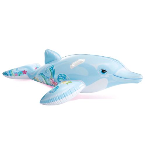Pripučiamas žaislas Delfinas mėlynas 175 x 66 cm INTEX 58535