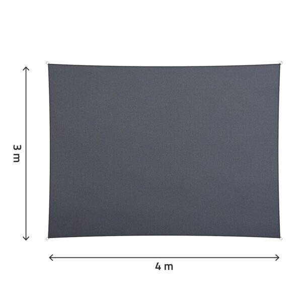 Stačiakampė pavėsinė 3x4m Plonos PL-885 pilka